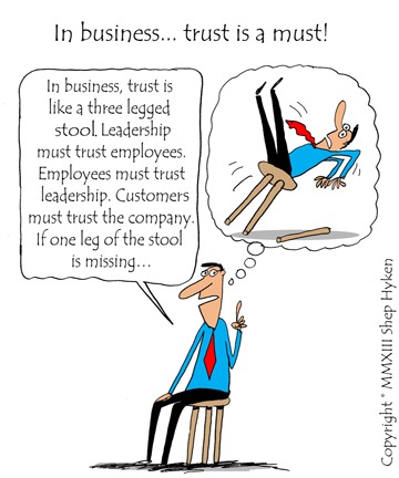 In a customer service culture, trust is of the utmost importance in the customer and employee relationship.