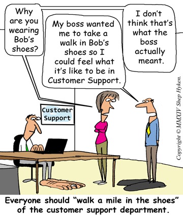 Walk a Mile in the Customer's Shoes - Low Res